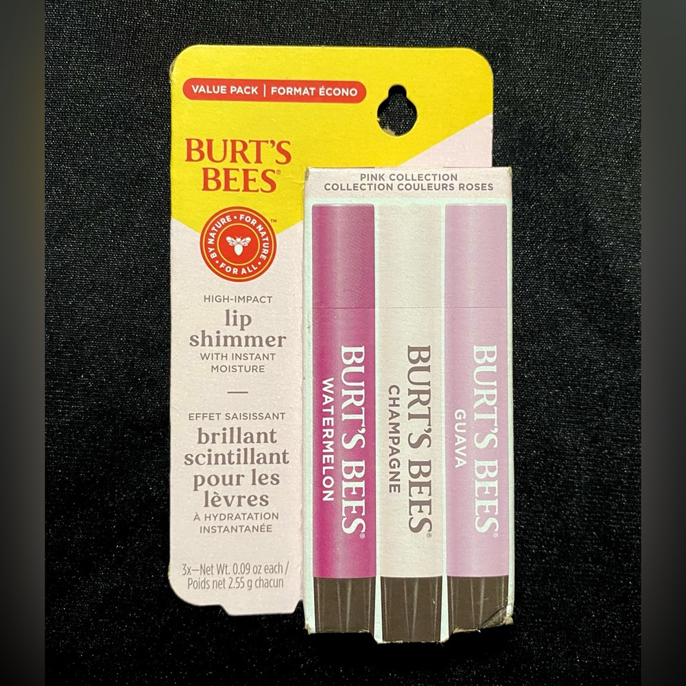 Burt's Bees Lip Shimmer Trio | Clean Ingredients Give You a Fresh Look - Picture 3 of 11